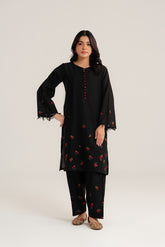 2 Piece Slub Khaddar Embroidered Suit (CP0289)